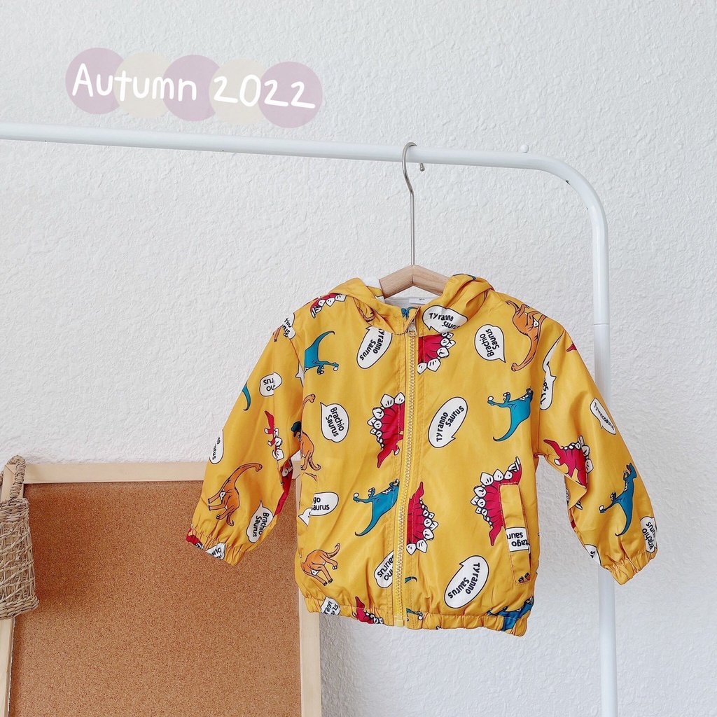 Áo khoác gió unisex quảng châu, áo gió hàng hai lớp lót cotton đẹp cho bé