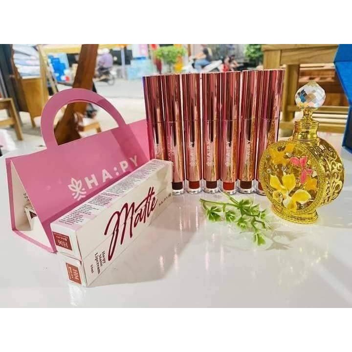 SON KEM LỲ HAPPY  Kháng Nước Lâu Trôi 3.5ml - Son hapy minigarden matte lipstick