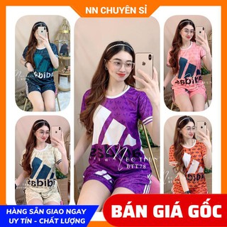 Đồ bộ thun đùi in hình cực xinh btt78 ⚡ảnh thật⚡ đồ bộ nữ ⚡ đồ bộ mặc nhà⚡ bộ đùi add