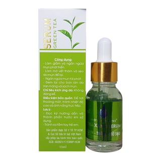 Serum Mụn Xóa Thâm Mờ Sẹo Trà Xanh Tinh Chất Serum Nhật Việt Cosmetics 15ml
