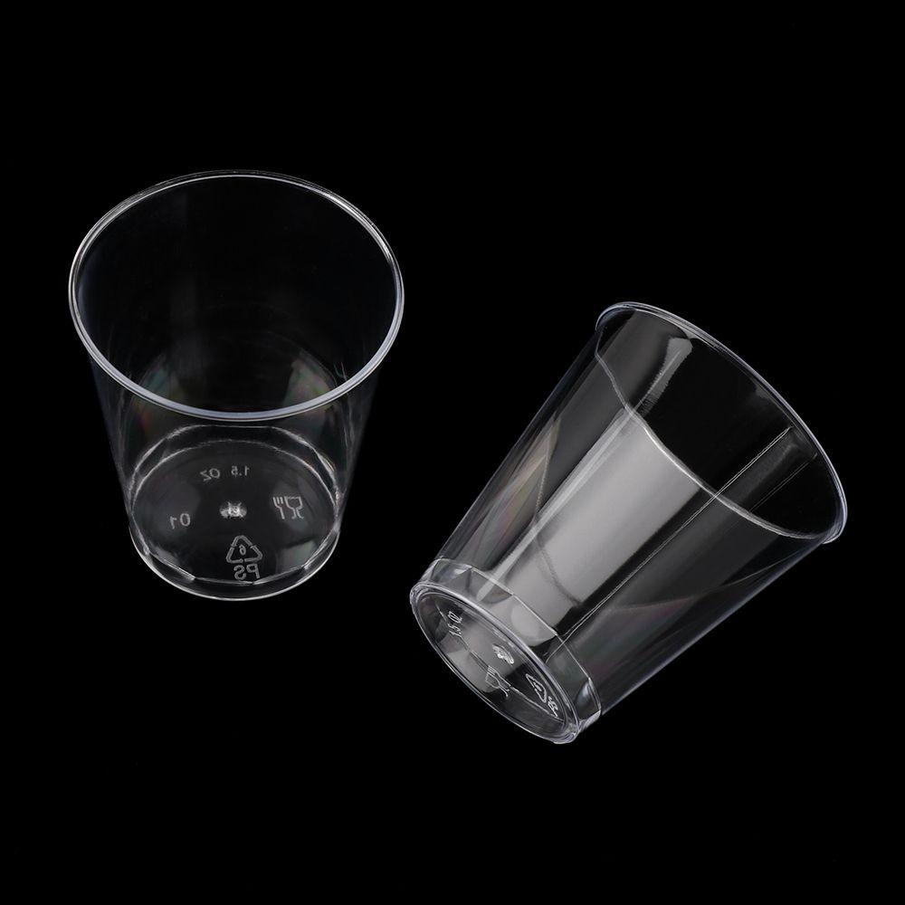Set 30 / 50 Cốc Làm Bánh Cupcake Bằng Nhựa Trong Suốt Dùng Một Lần DIY