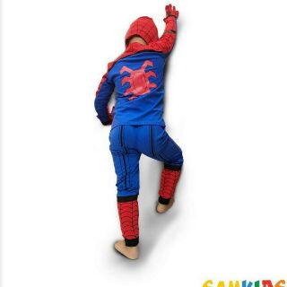 Bộ đồ siêu nhân nhện spider man dài Samkids