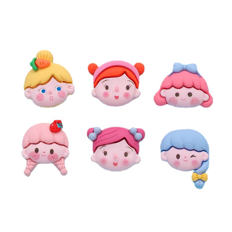 10 Phụ Kiện Keo Dán Hình Mặt Công Chúa Dùng Trang Trí Điện Thoại/ Album Ảnh