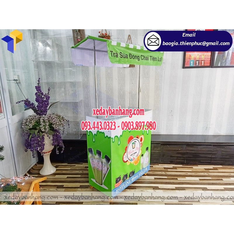 Đặt làm xe lắp ráp bán trà sữa đẹp ở đâu - ĐT: 0903897980 - quaykebanhangdidong.com