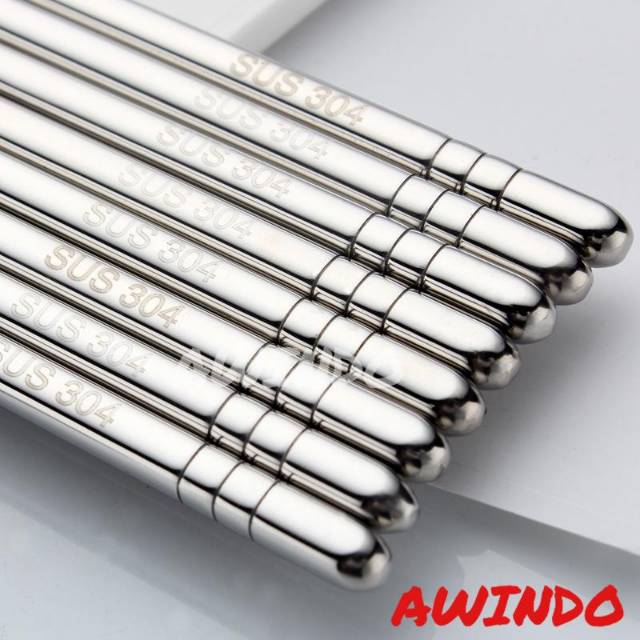 Đũa Inox 304 Cao Cấp Phong Cách Hàn Quốc