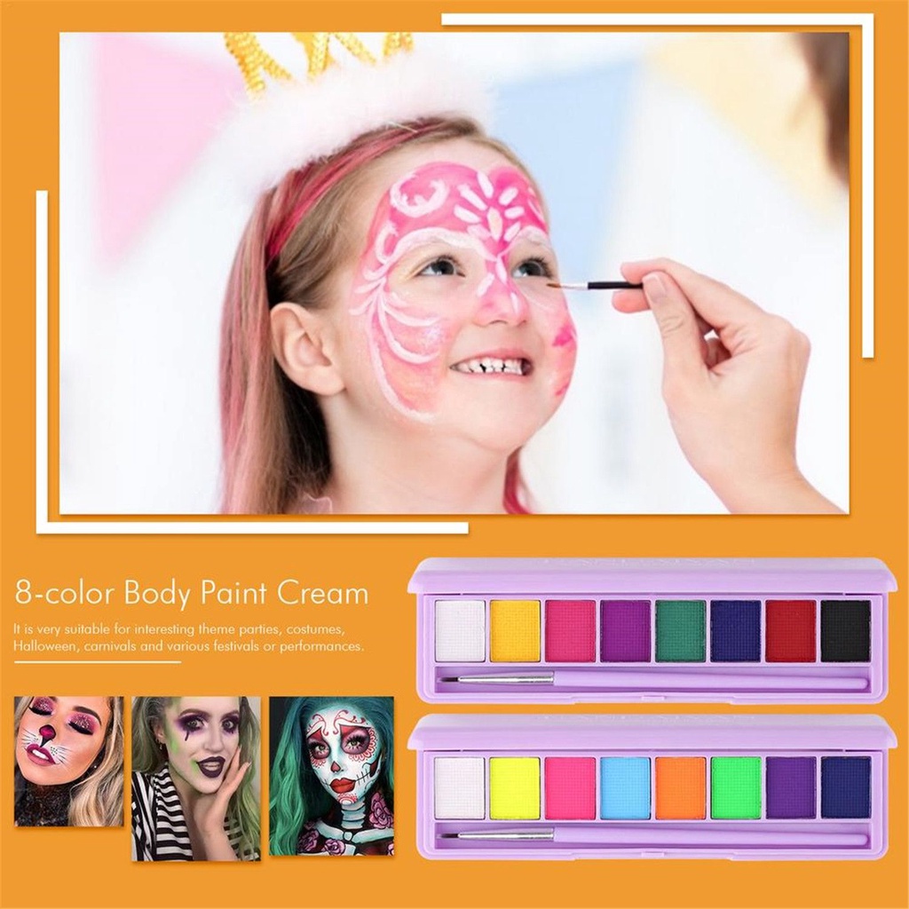 [Hàng mới về] Bảng màu vẽ cơ thể trang điểm mắt nghệ thuật