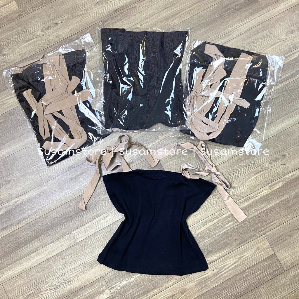 Áo croptop nữ - áo kiểu 2 dây voan lụa áo croptop hai dây chất mát SS120 | BigBuy360 - bigbuy360.vn