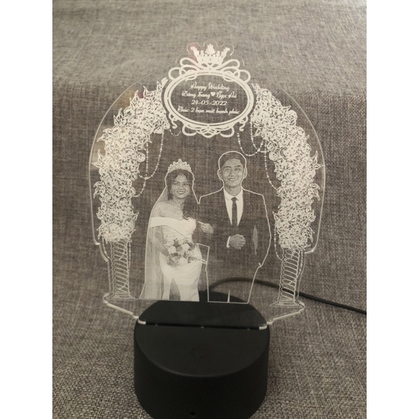 Đèn ngủ khắc hình ảnh theo yêu cầu