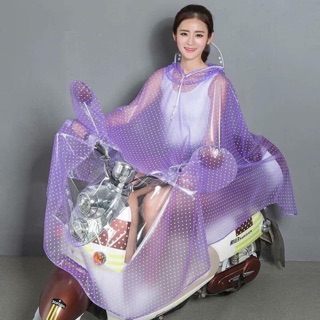 Áo mưa chấm bi siêu dai