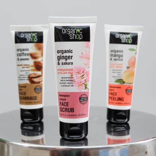 Tẩy tế bào mặt Nga Organic Shop dưỡng da 75ml NPP Shoptido | BigBuy360 - bigbuy360.vn