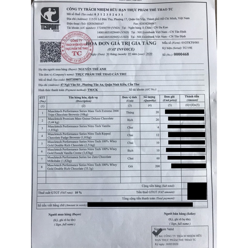 Gói mẫu dùng thử 1 lần dùng - Whey Protein -Gói mẫu sample
