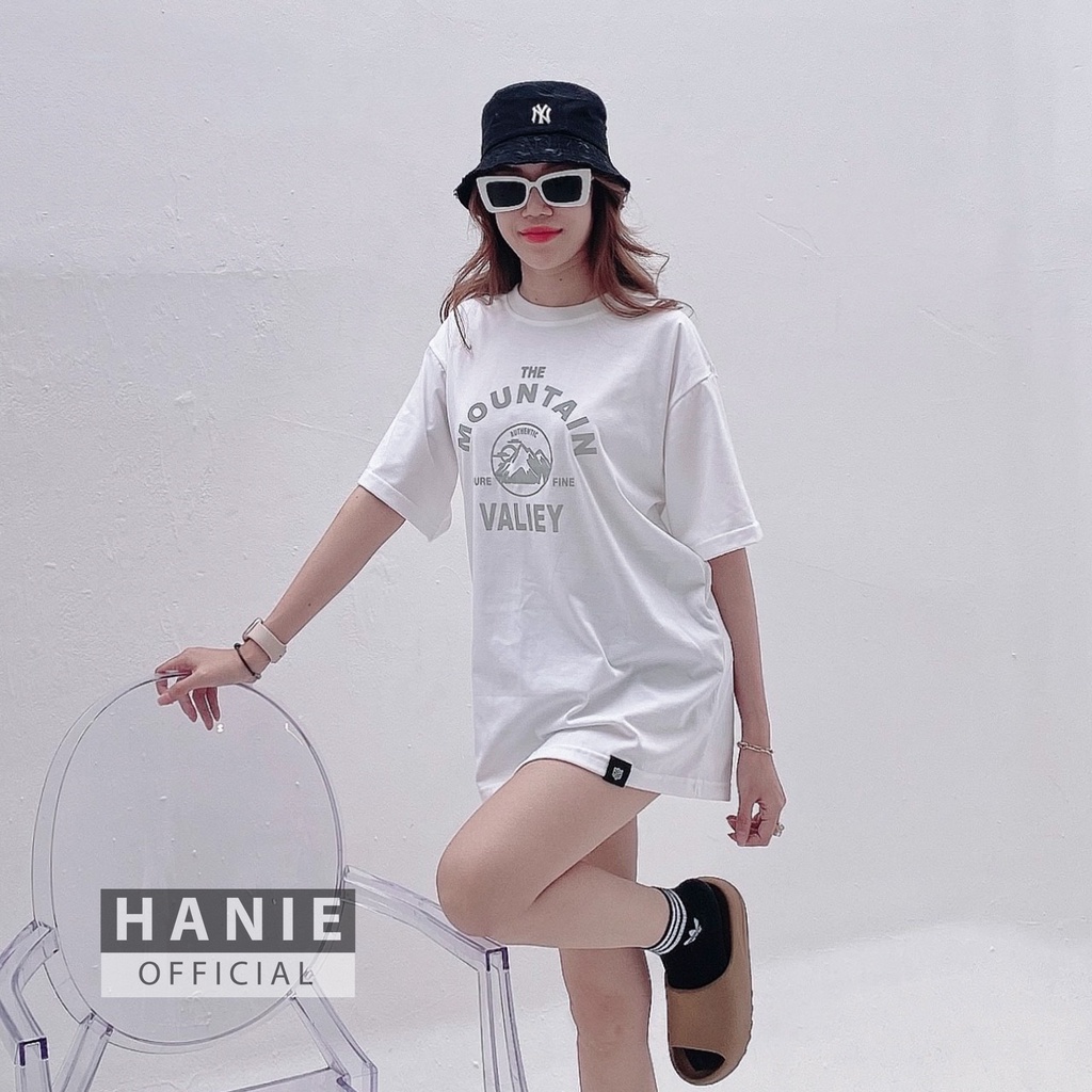 Áo thun unisex MOUNTAIN phom rộng tay lỡ dành cho nam nữ