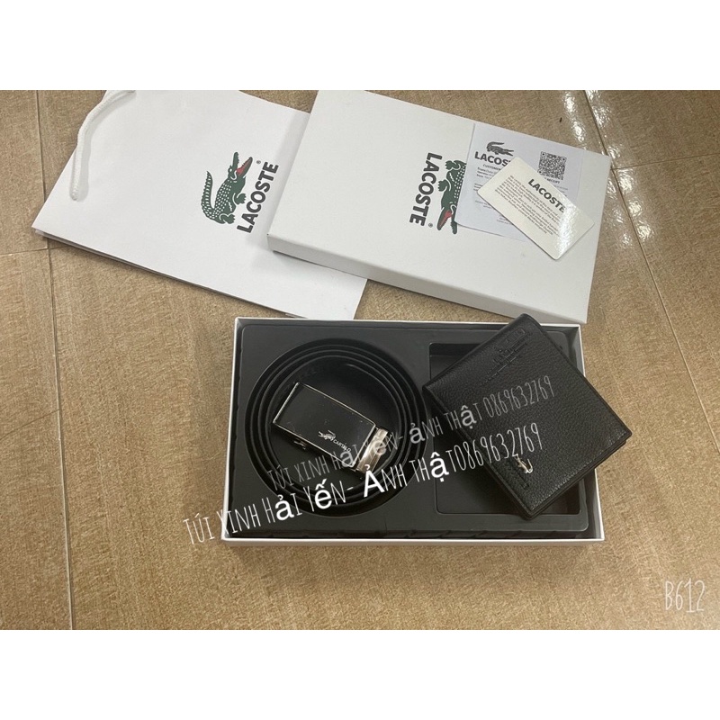 sét ví và thắt lưng hàng cao cấp  full hộp thẻ túi giấy như hình( ảnh Thật )