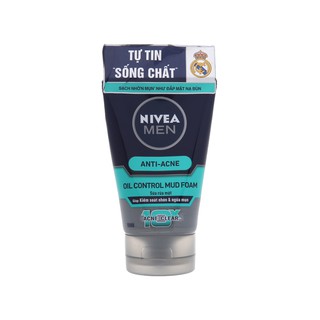 Sữa rửa mặt kiểm soát nhờn ngừa mụn Nivea Men 100g
