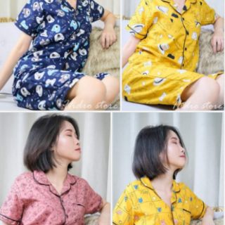 Bộ ngủ Pijama lửng loại 1