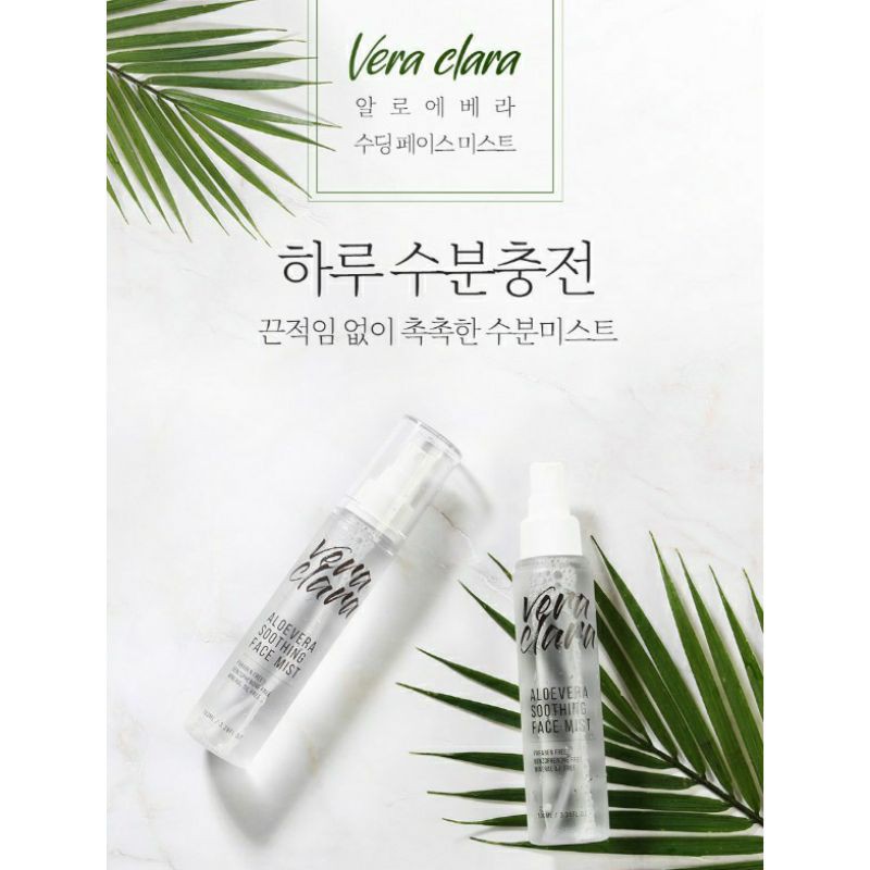 Xịt khoáng VERACLARA ALOEVERA SOOTHING FACE MIST