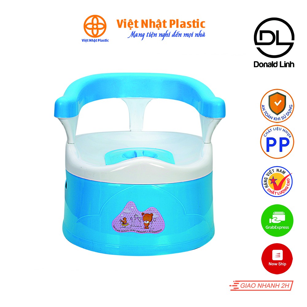 Bô vệ sinh cho bé tựa lưng tiện dụng Việt Nhật Plastic - 5452