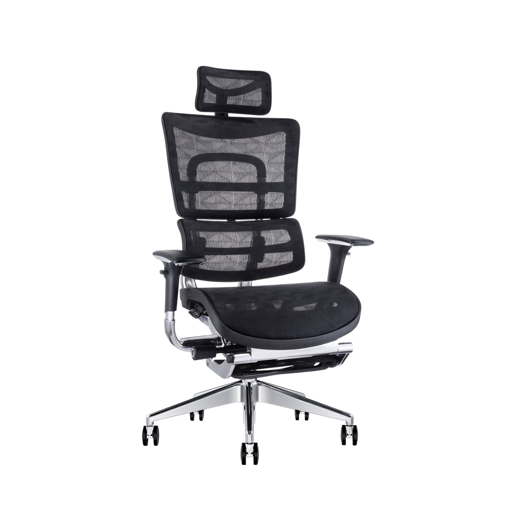 RẺ HƠN HOÀN TIỀN Ghế Ergonomic 801L hai lưng, có kê chân dành cho người cao trên 1m75