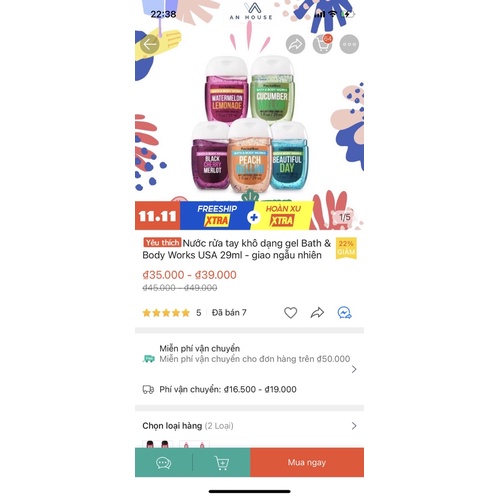 Nước rửa tay khô Bath & Body Work Mỹ siêu thơm, diệt khuẩn tối đa | BigBuy360 - bigbuy360.vn