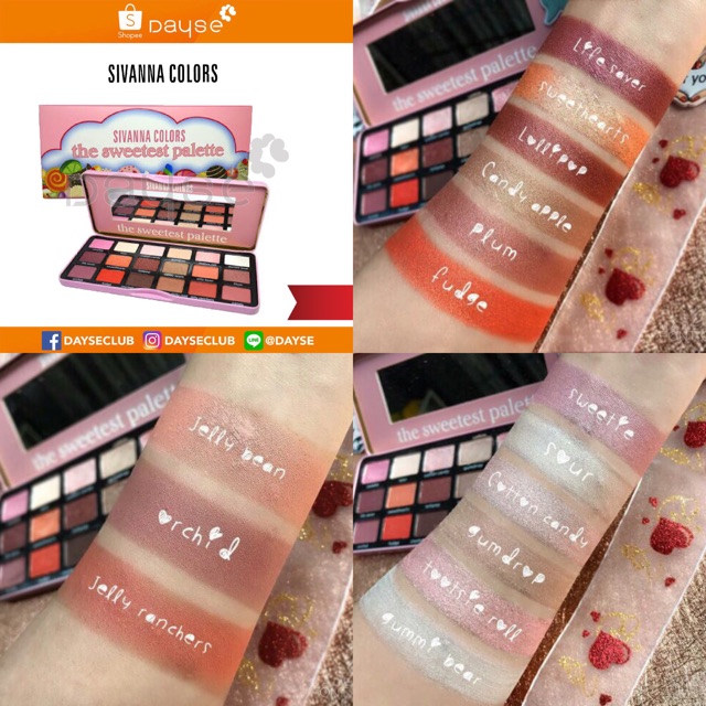 Bảng Phấn Mắt Cao Cấp 18 màu SIVANNA COLORS  Eyeshadow Palette HF7006