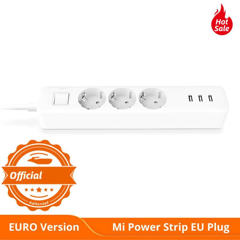 Ổ Cắm Điện Thông Minh Xiaomi Mi Power Strip 3 USB 3 Outlet Global - NRB4030GL - Hàng Chính Hãng - Bản Quốc Tế