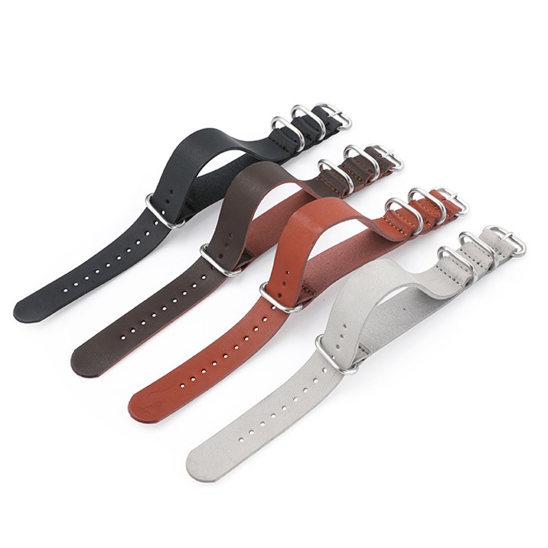 Dây Đeo Đồng Hồ Bằng Da Dày Cao Cấp 18mm 20mm 22mm 24mm ZULU Nato