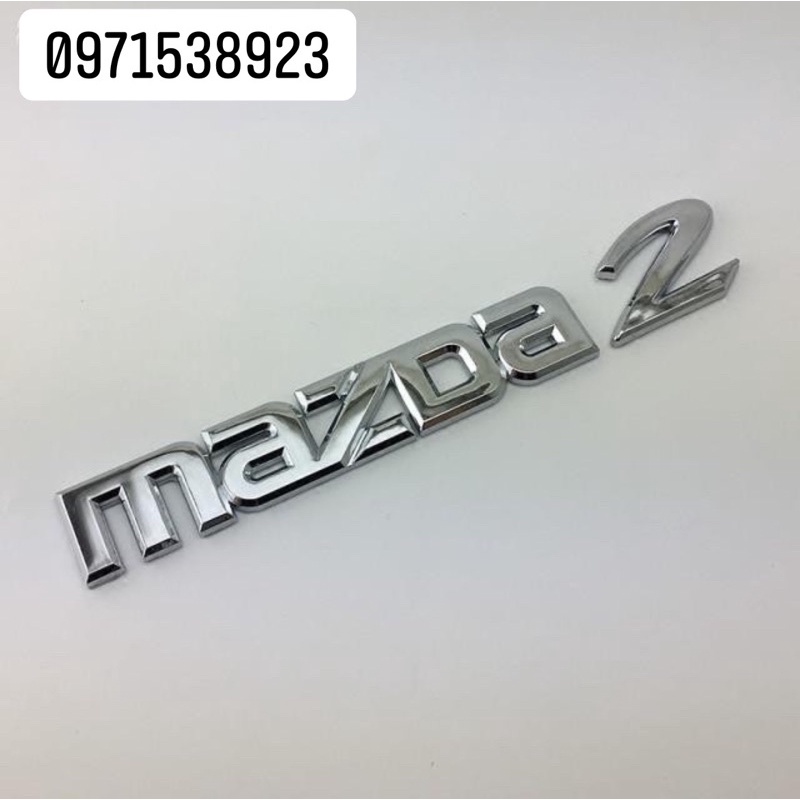 tem chữ MAZDA 323, 2, 3, 6 dán thân xe hàng cao cấp