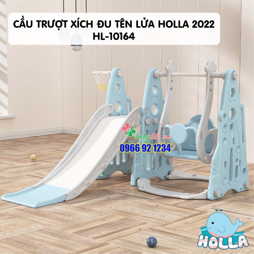 Cầu trượt xích đu tên lửa Holla 2022 HL-10164