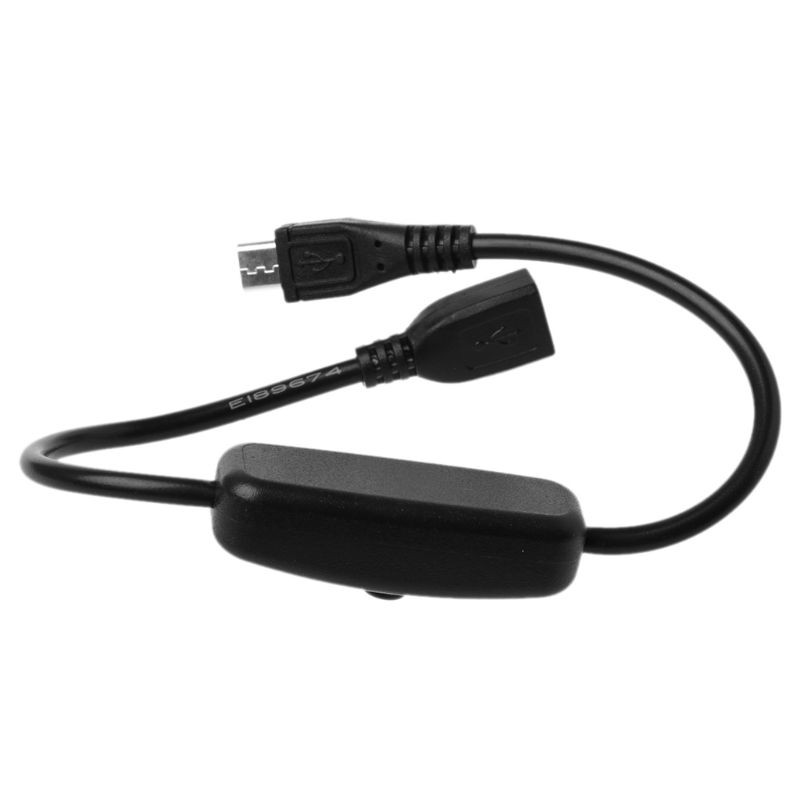 zzoneMicro USB Power Supply Extension Cable On Off Switch for Raspberry Pi Android