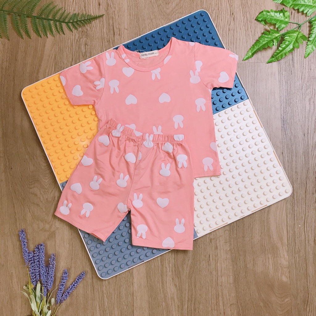 Đồ Bộ Minky Mom Cho Bé 💖FREE SHIP💖Thun Lạnh Ngắn Tay Hàng Chuẩn Hoạ Tiết Dể Thương Cho Bé Gái, Bé Trai, Đủ Màu