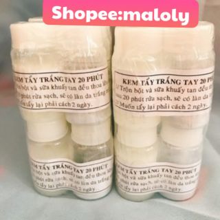 10 cặp bột tẩy trắng da cấp tốc