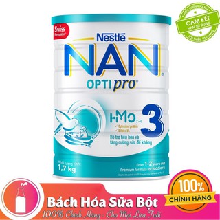 Combo 2 lon sữa bột nan optipro 3 - 1700g