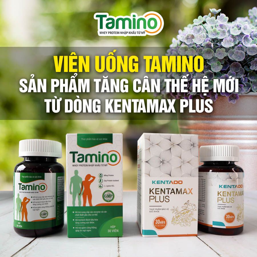 Viên Uống Tăng Cân TAMINO  Kích Thích Ăn Ngon Miệng, Ngủ Sâu Giấc, Giảm Căng Thẳng