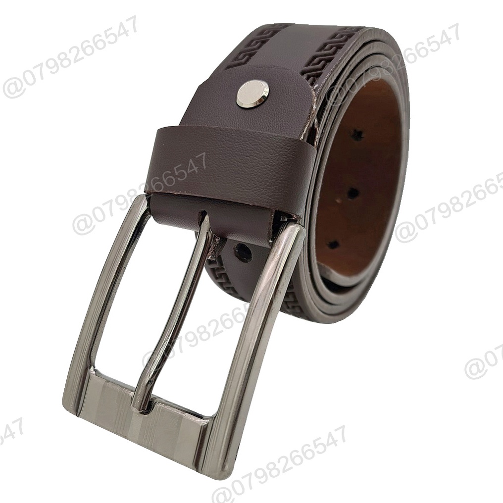 Thắt lưng nam thời trang giả da DHM-220 | Đầu khóa kim thời trang | đục lỗ nguyên dây | Bảo hành 12 tháng