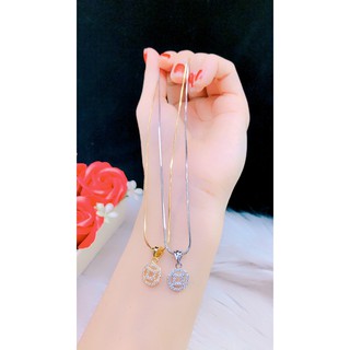 Dây chuyền nữ mặt đồng tiền mạ 18k mã E817