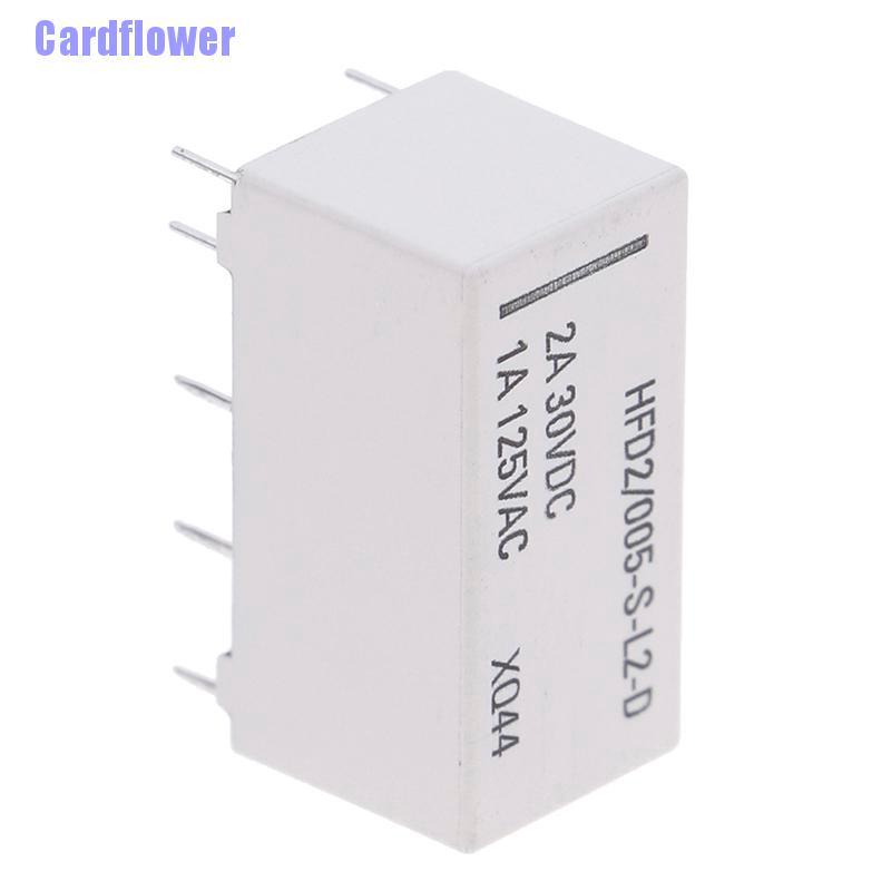 Rơ Le Ổn Định 5v C Dpdt 30vdc 2a 1a 125vac Hfd2 / 005-s-l2-d Realy