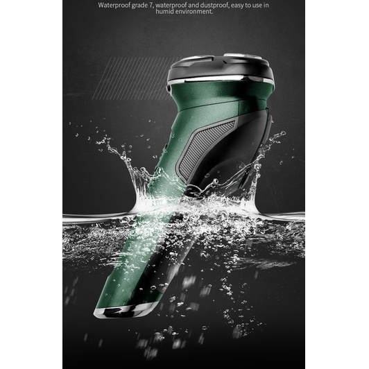 Máy cạo râu khô và ướt KEMEI KM-2805 chống thấm nước IPX7 công suất mạnh 5W sạc USB