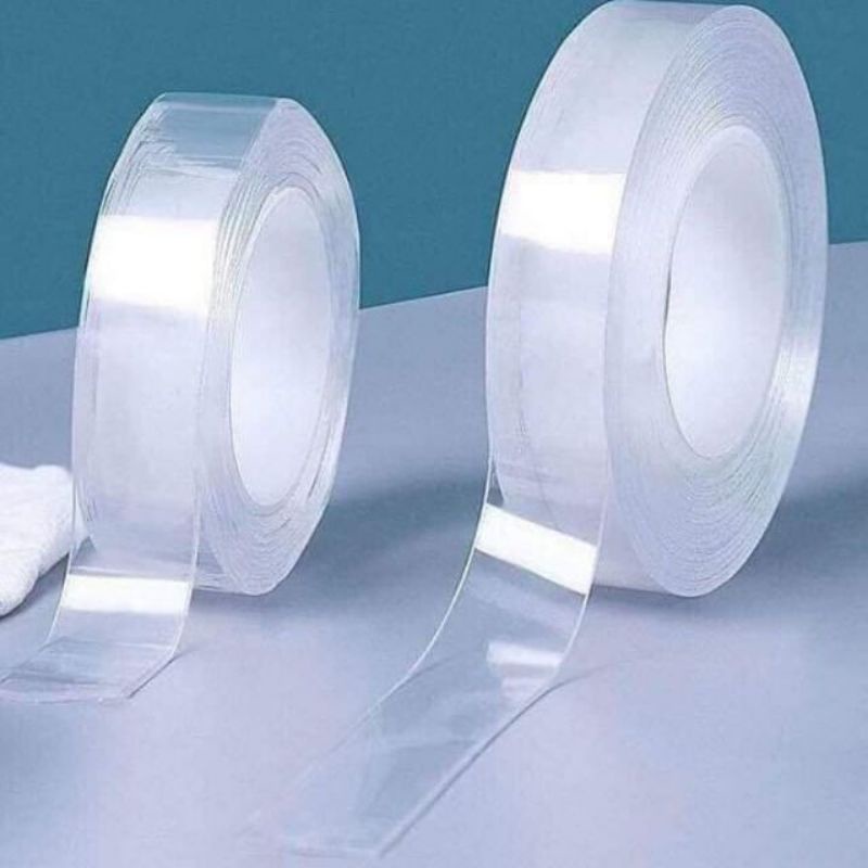 Băng dính cường lực 2 mặt trong suốt