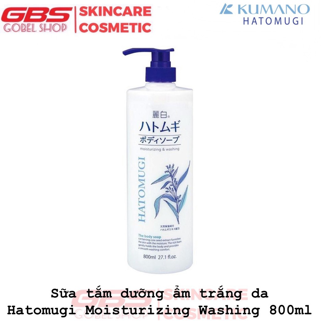 Sữa tắm dưỡng ẩm trắng da Hatomugi Moisturizing Washing , Sữa Tắm Ý Dĩ Hatomugi | BigBuy360 - bigbuy360.vn