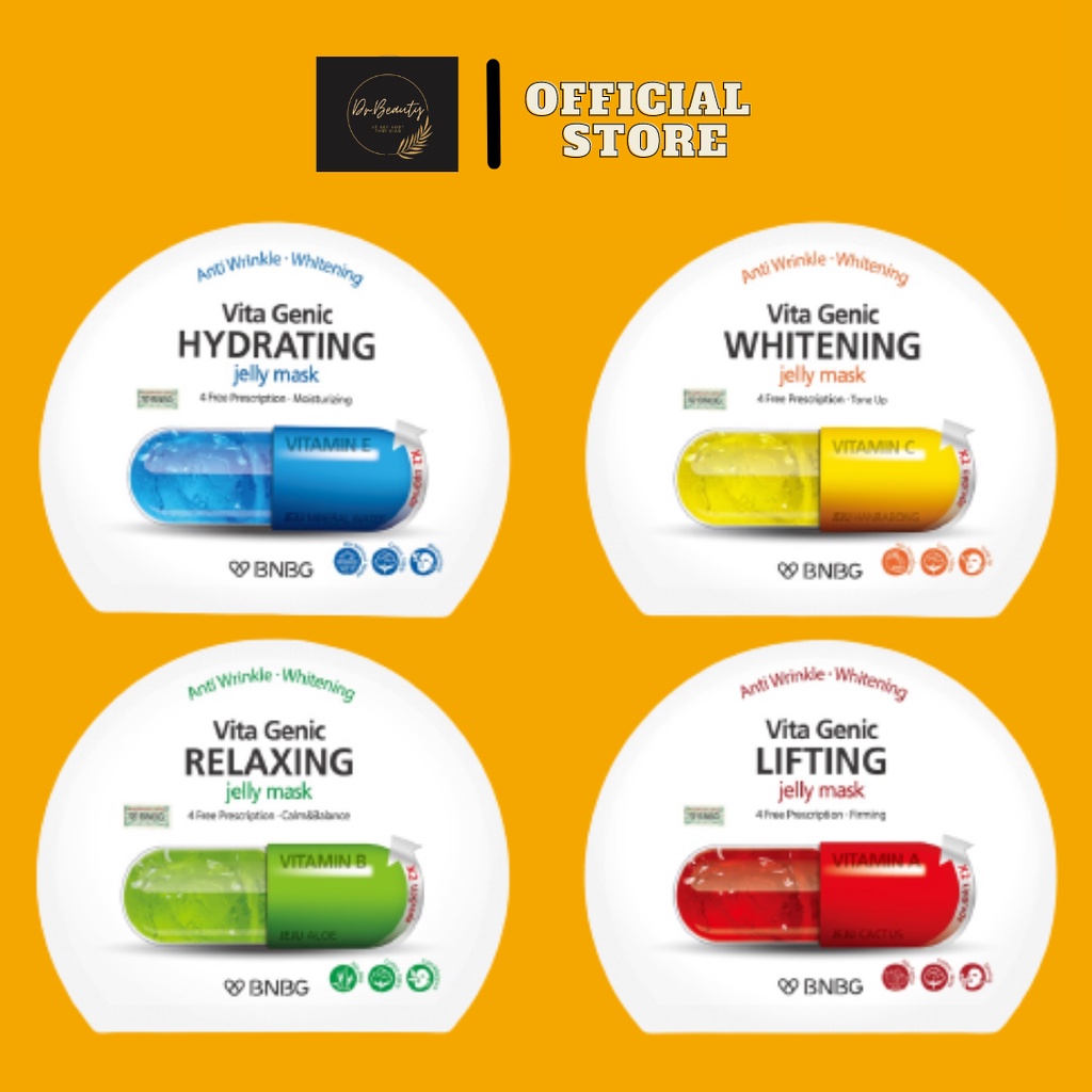 Mặt nạ miếng dưỡng ẩm, dưỡng trắng, giảm mụn, phục hồi da Hàn Quốc BNBG Mask