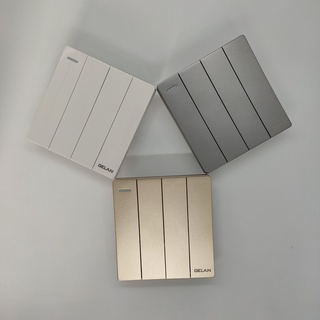 [Series E6] Bộ công tắc bốn 1 chiều/ 2 chiều 16A GELAN