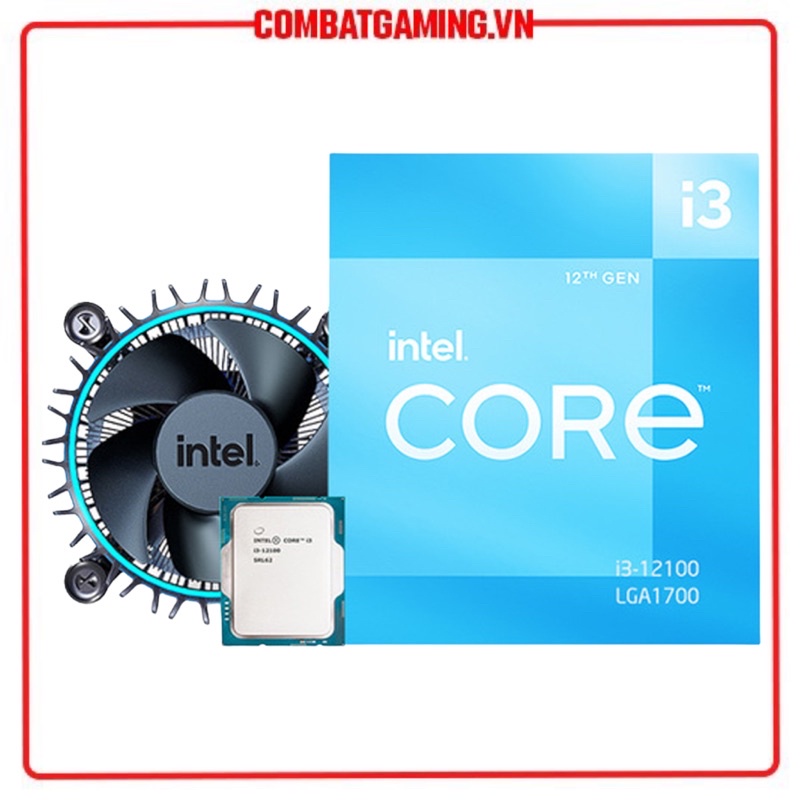 Bộ Vi Xử Lý Intel Core i3 12100F (Box Chính Hãng Viễn Sơn)