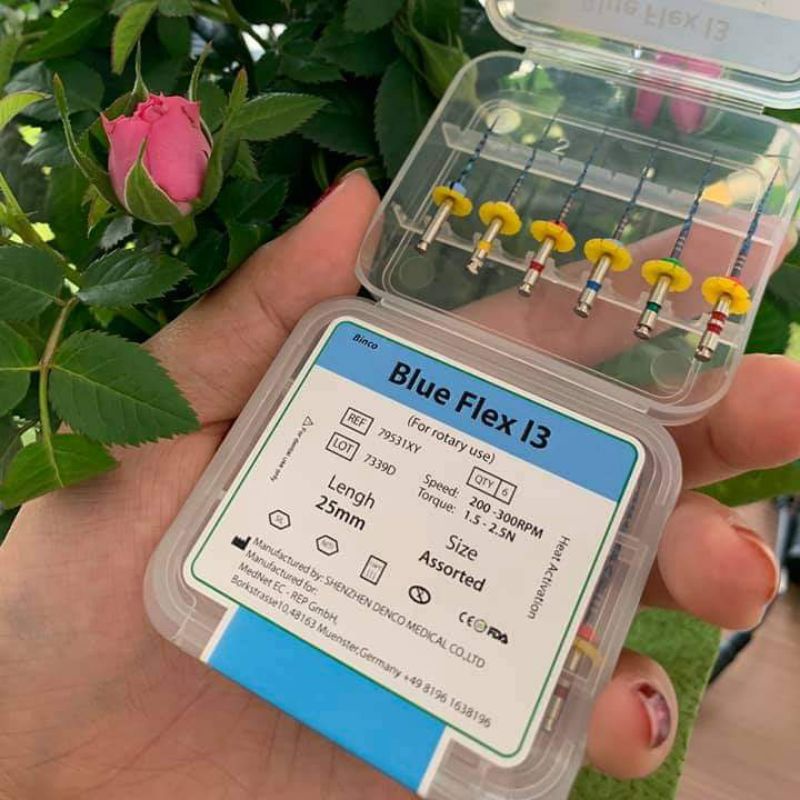 File máy dẻo Blue Flex hãng Binco ,file nội nha kháng gãy