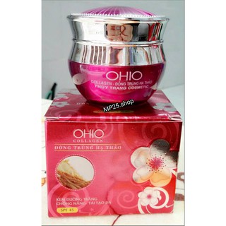 Kem dưỡng trắng - Chống nắng - Tái tạo da OHIO collogen Đông Trùng Hạ Thảo ( 20g )