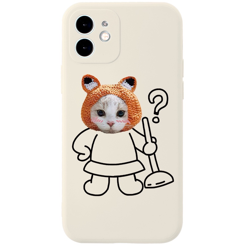 Ốp lưng JURSUE mềm hình cặp đôi độc lạ đen Cho iPhone 13 12 11 Pro Max SE 2020 X XR XS 8 7 ip 6S 6 Plus kute Y2136