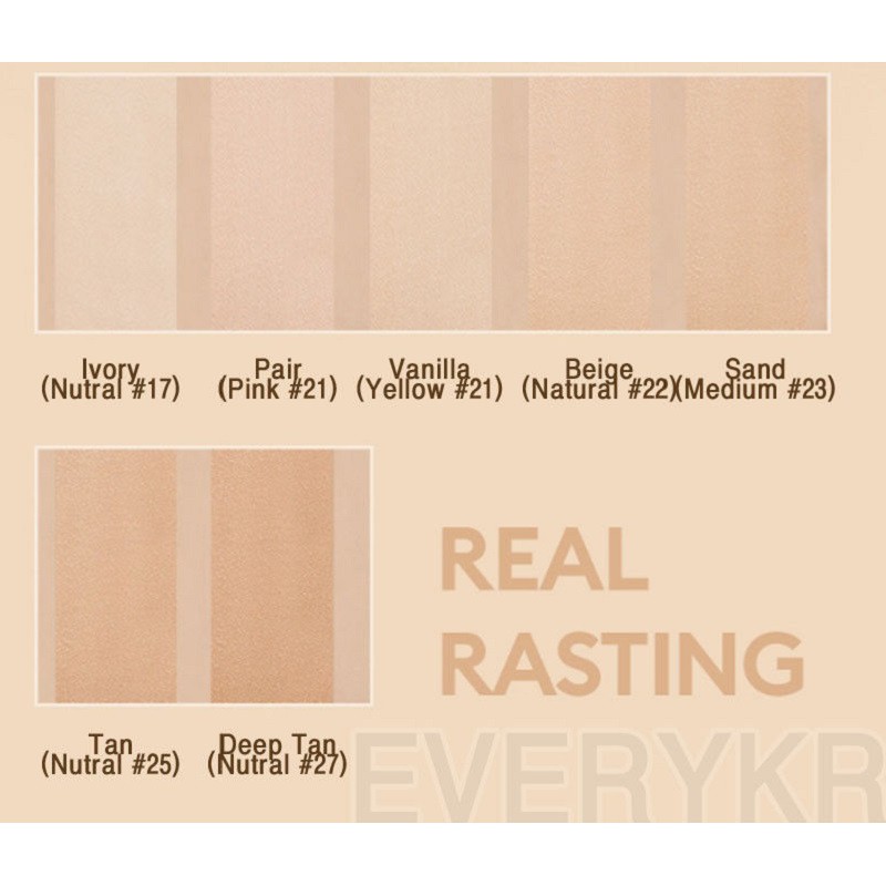 Kem Nền Missha Real Lasting SPF 50+ PA++++ #Sand (Medium)