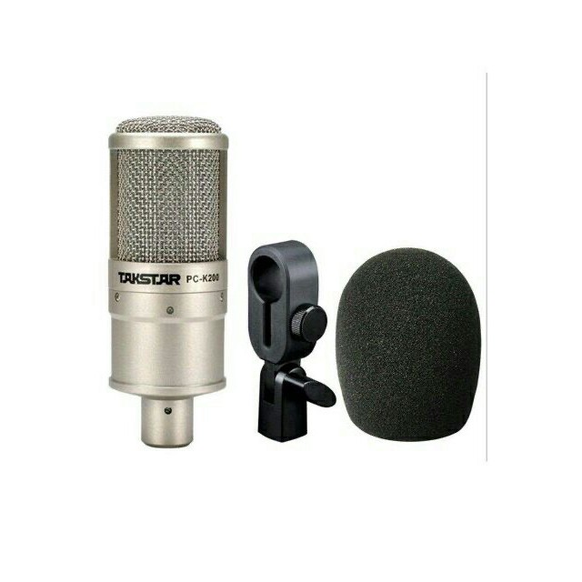 Combo bộ livestream thu âm mic PC K200 và sound card Icon Upod Pro dây mic XLR dây livestream 3 mầu