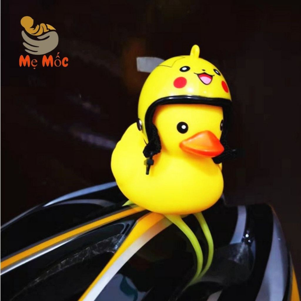 Vịt Đội Mũ Bảo Hiểm, Vịt Vàng Gắn Xe Shop Mẹ Mốc Đồ Chơi Trẻ Em Người Lớn Đều Chơi Được ,VBH