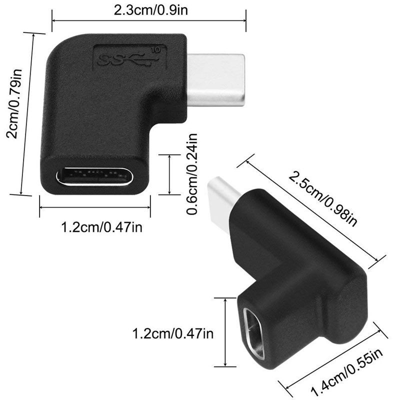 Đầu Nối Dài Usb Loại C 90 Độ G4