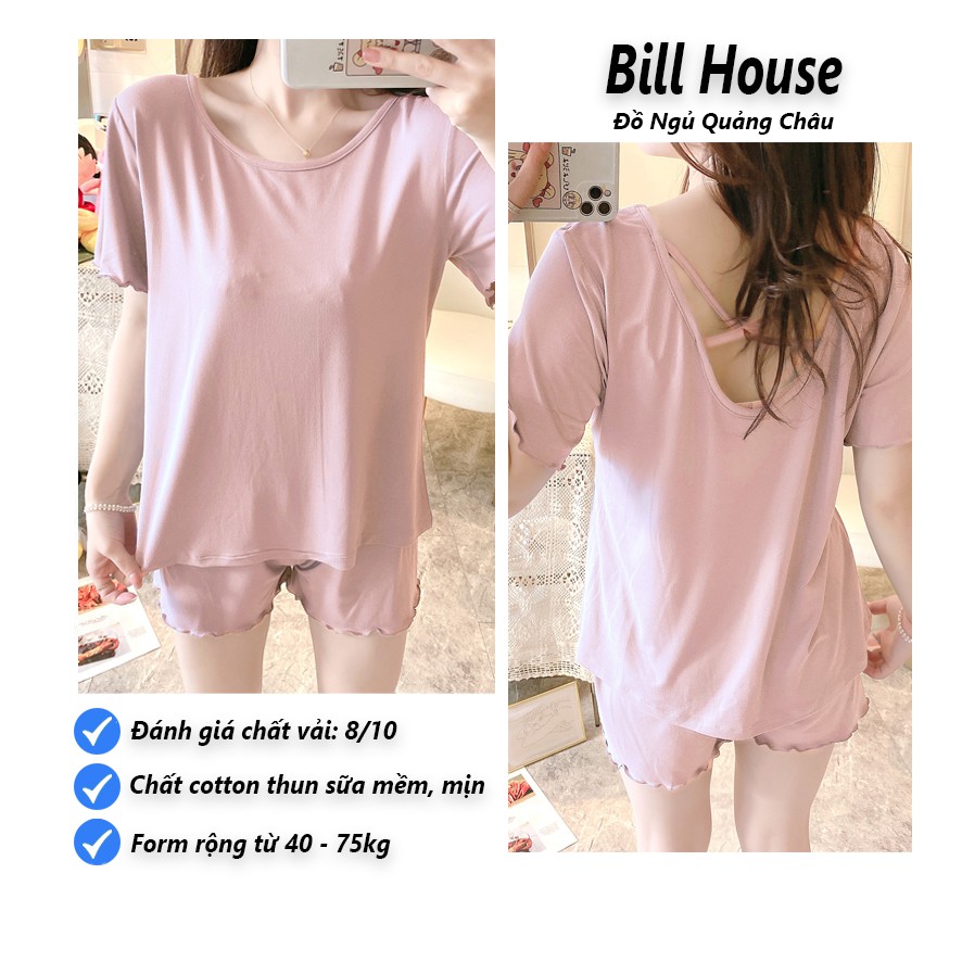 Đồ Bộ Mặc Nhà Đan Lưng Thun Sữa Mềm Dễ Chịu BC11 | BigBuy360 - bigbuy360.vn